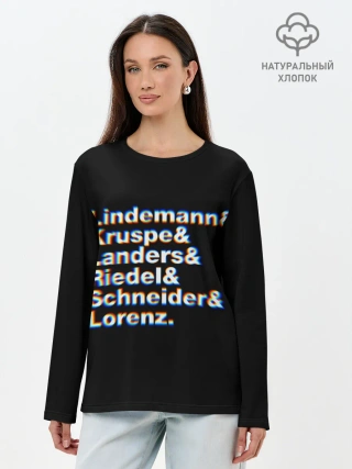 Лонгслив женский. Хлопок / Rammstein