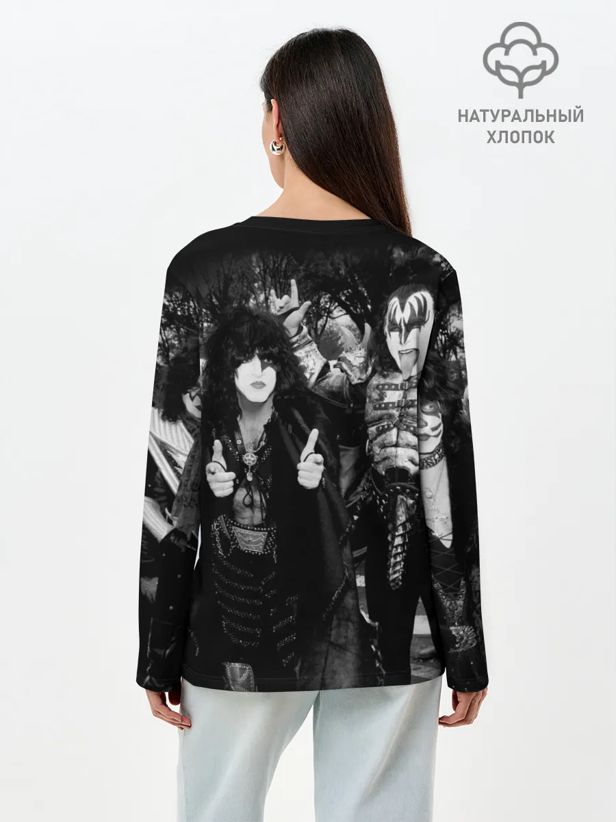 Лонгслив женский. Хлопок / Kiss