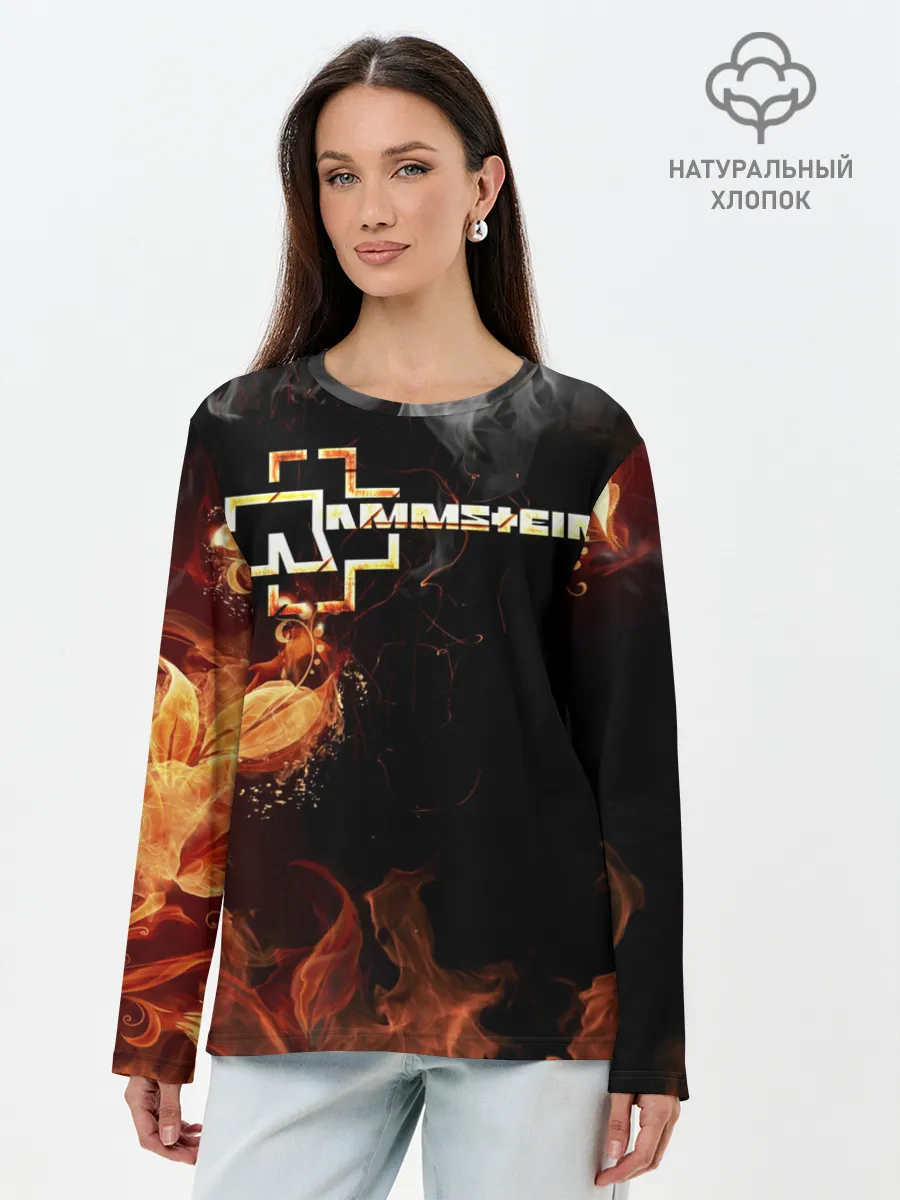 Лонгслив женский. Хлопок / Rammstein