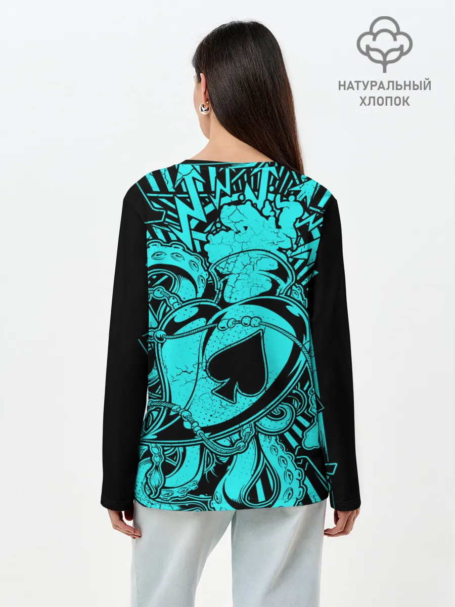 Лонгслив женский. Хлопок / Rammstein