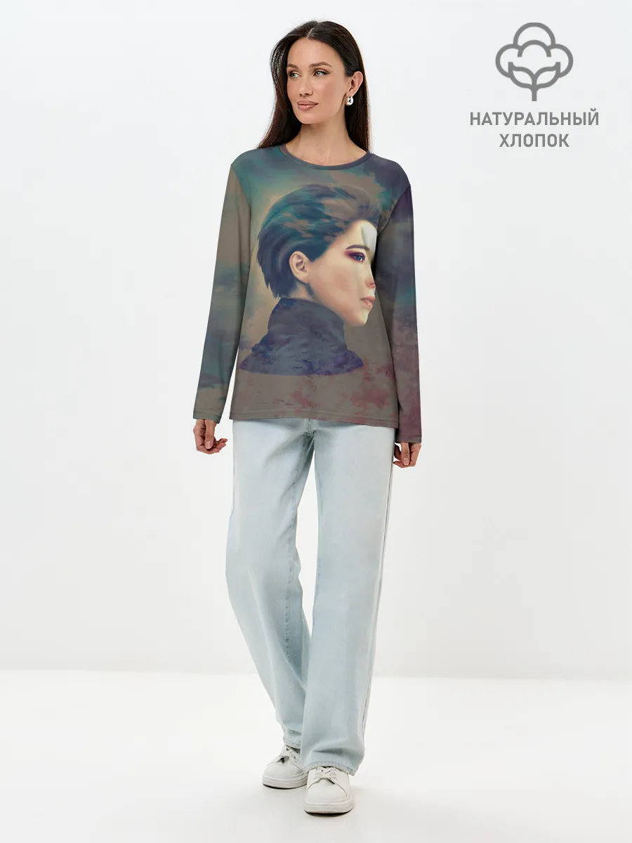 Лонгслив женский. Хлопок / Death Stranding