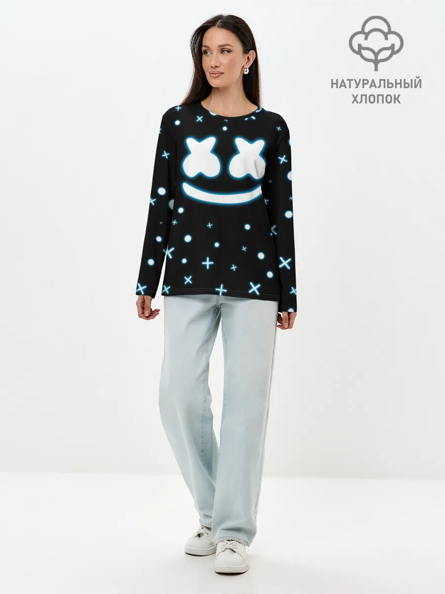 Лонгслив женский. Хлопок / MARSHMELLO NEON