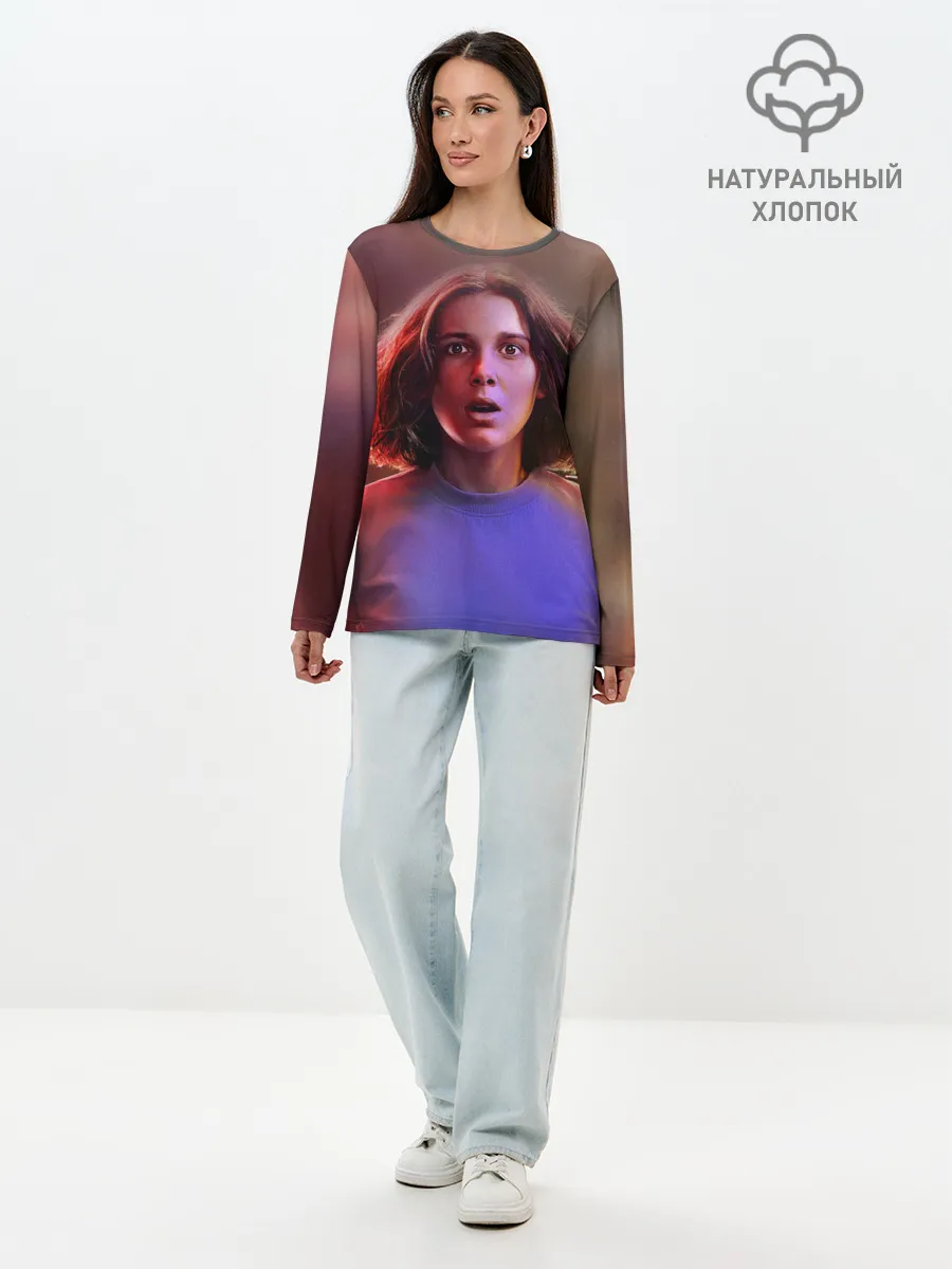 Лонгслив женский. Хлопок / STRANGER THINGS