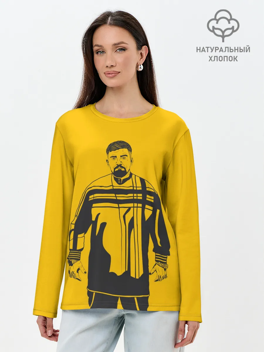 Лонгслив женский. Хлопок / Баста