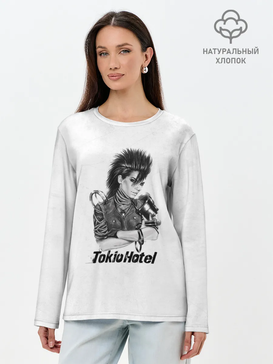Лонгслив женский. Хлопок / Tokio Hotel
