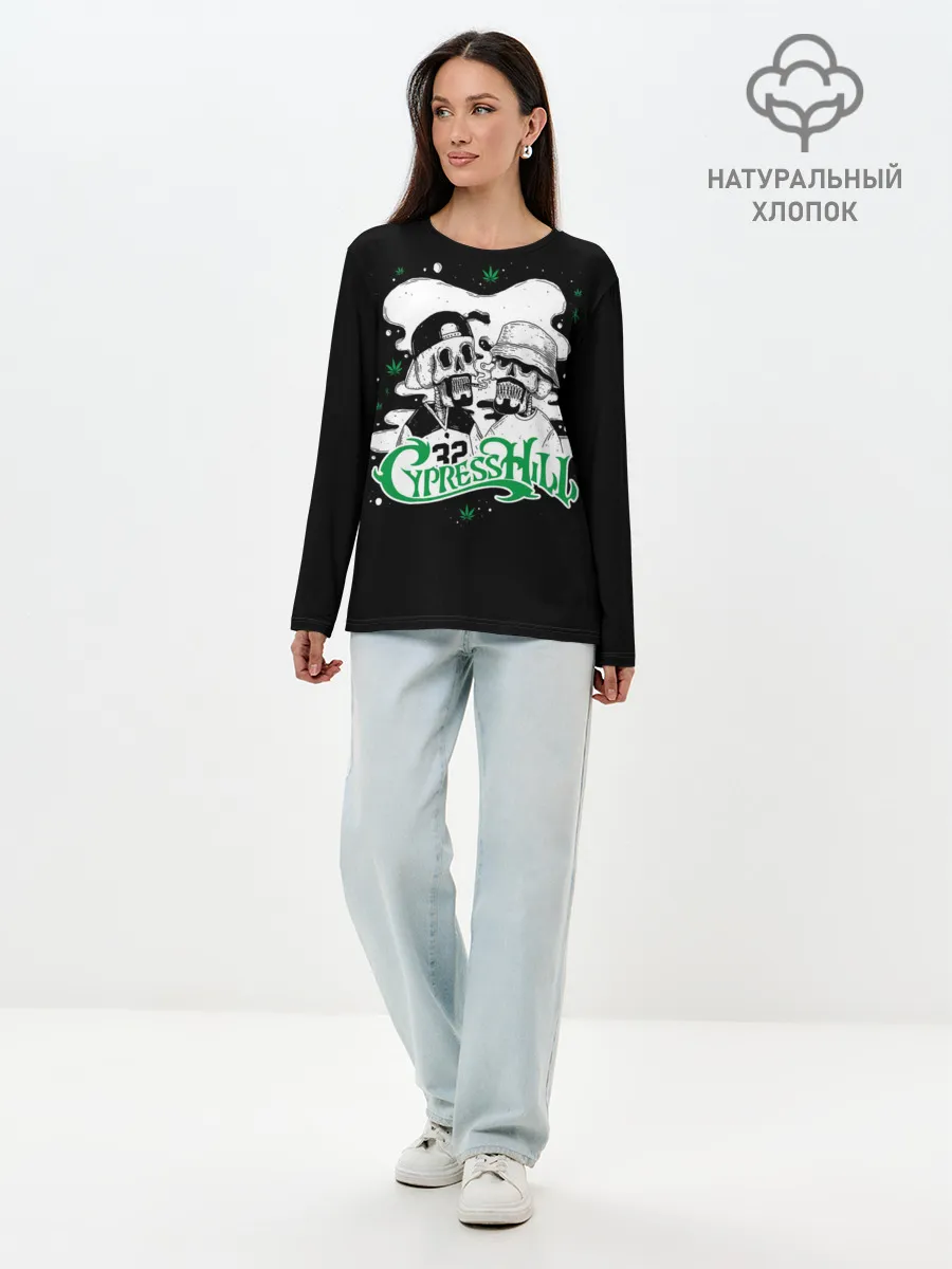 Лонгслив женский. Хлопок / Cypress Hill