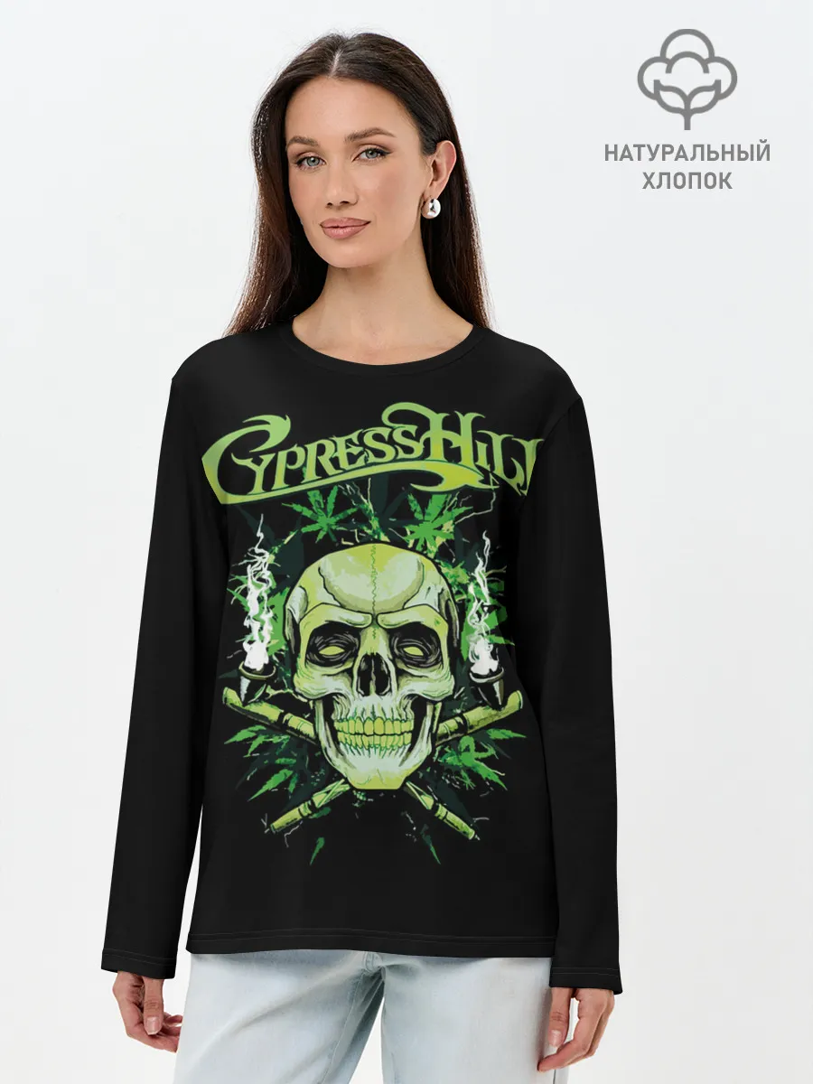Лонгслив женский. Хлопок / Cypress Hill
