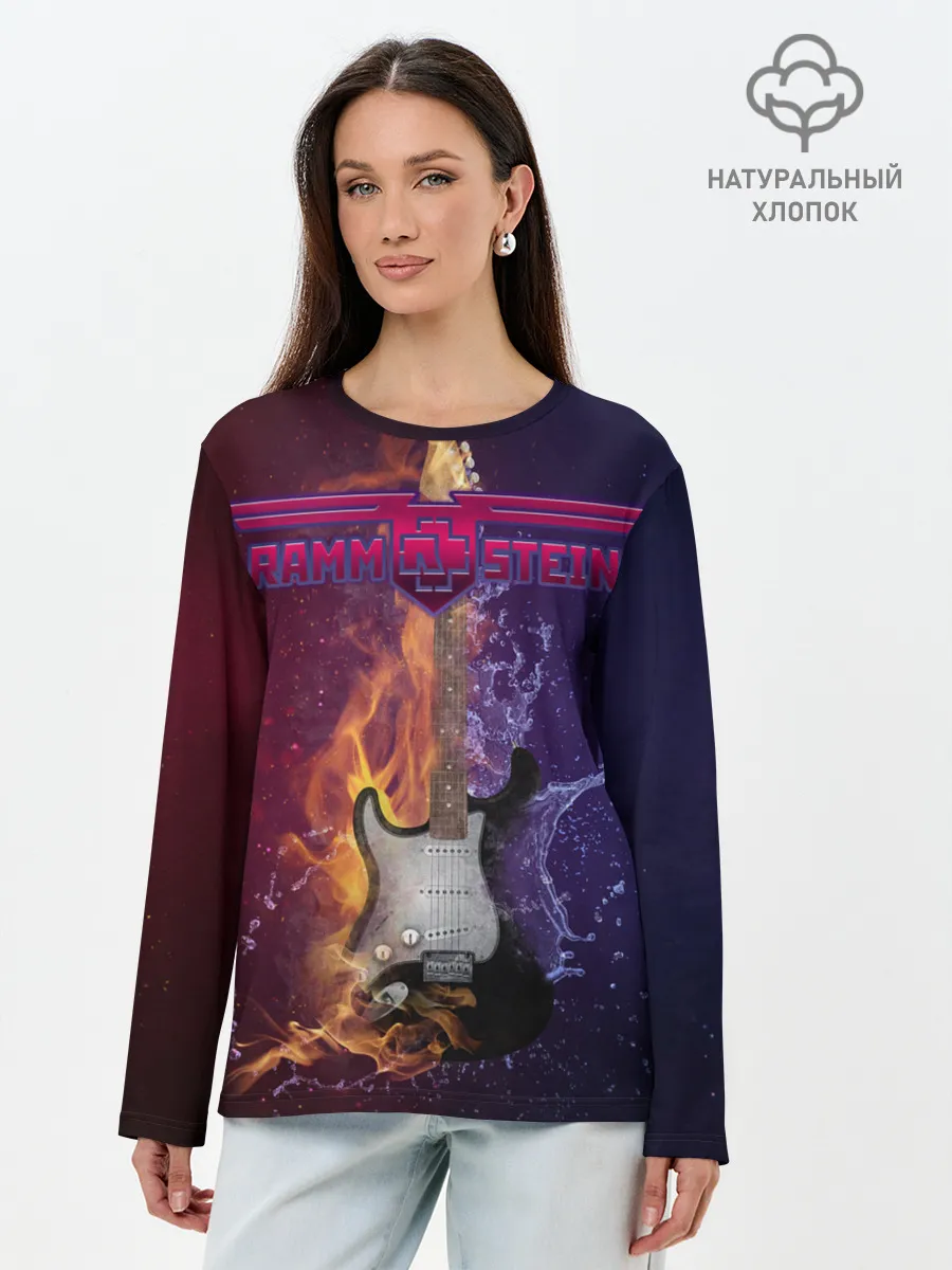 Лонгслив женский. Хлопок / Rammstein