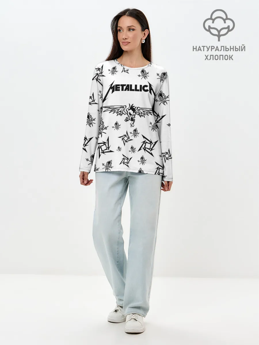 Лонгслив женский. Хлопок / METALLICA