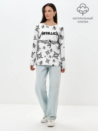 Лонгслив женский. Хлопок / METALLICA