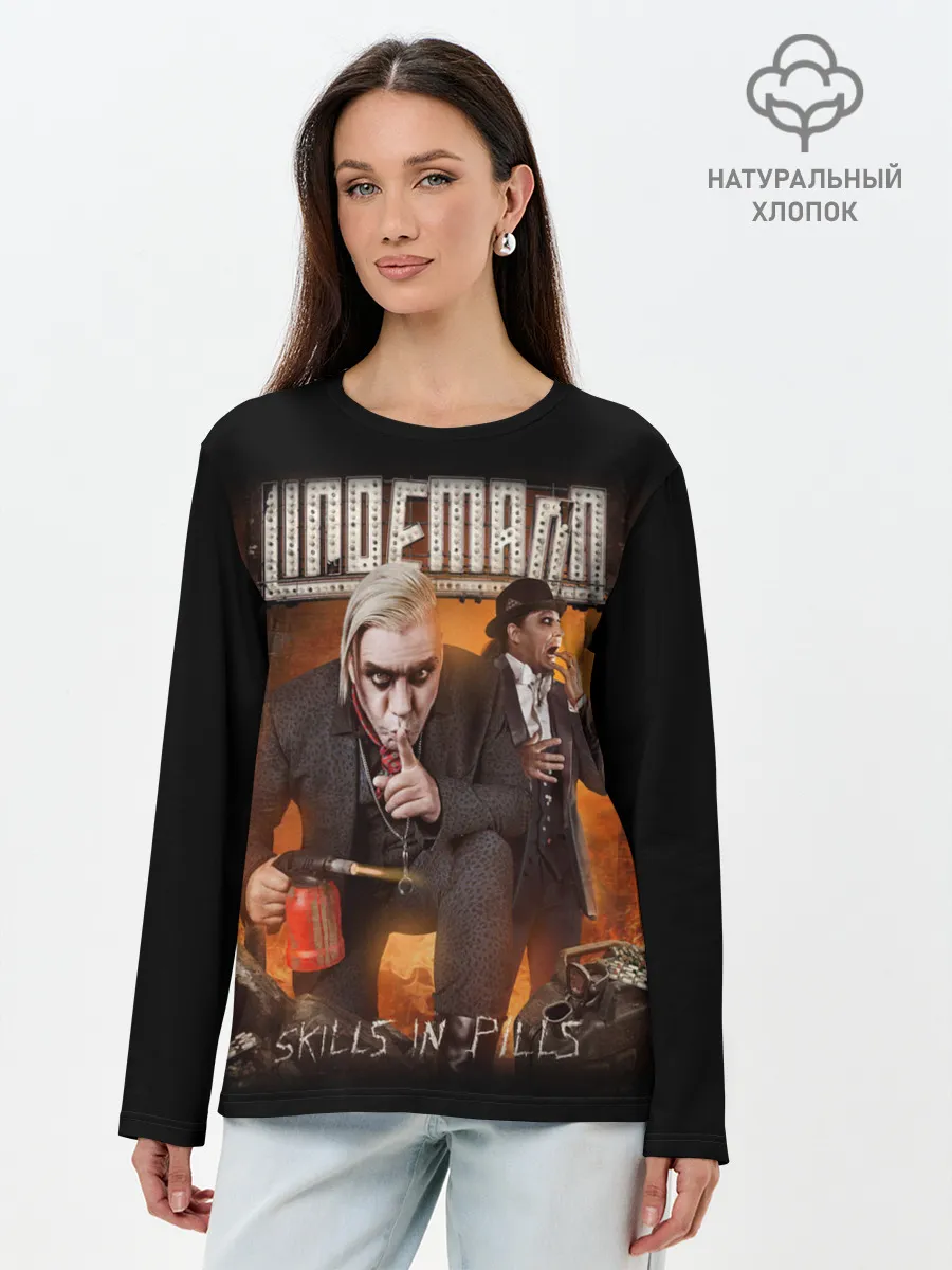 Лонгслив женский. Хлопок / Rammstein