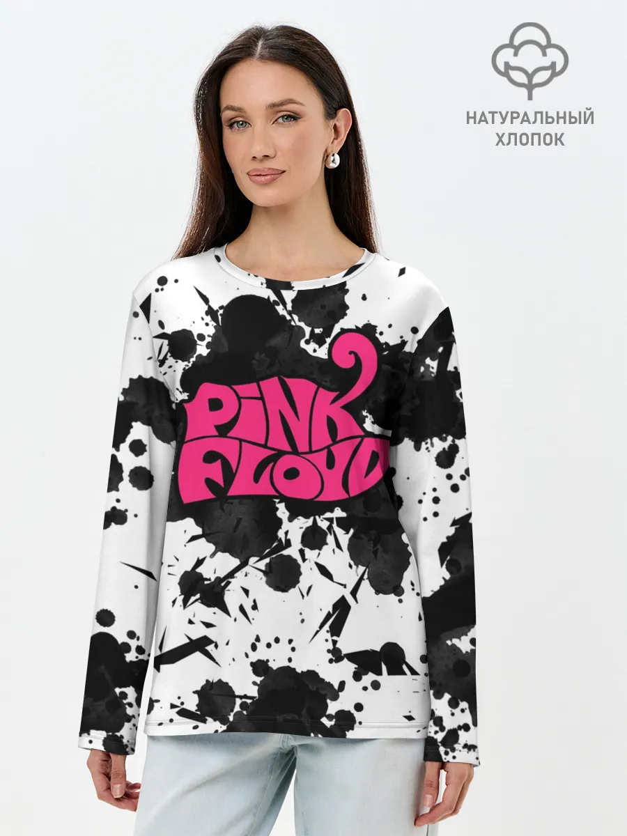 Лонгслив женский. Хлопок / PINK FLOYD