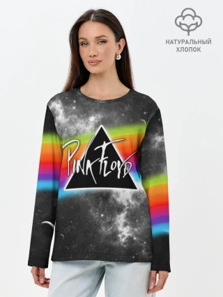 Лонгслив женский. Хлопок / PINK FLOYD