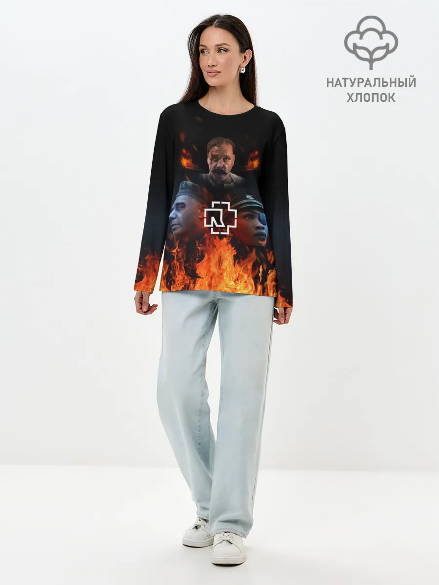 Лонгслив женский. Хлопок / Rammstein