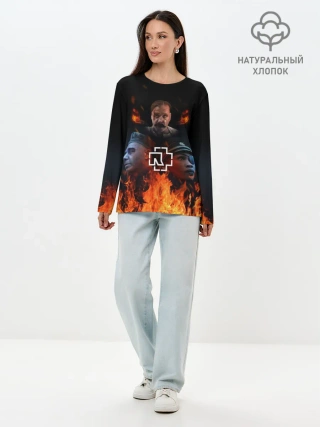 Лонгслив женский. Хлопок / Rammstein