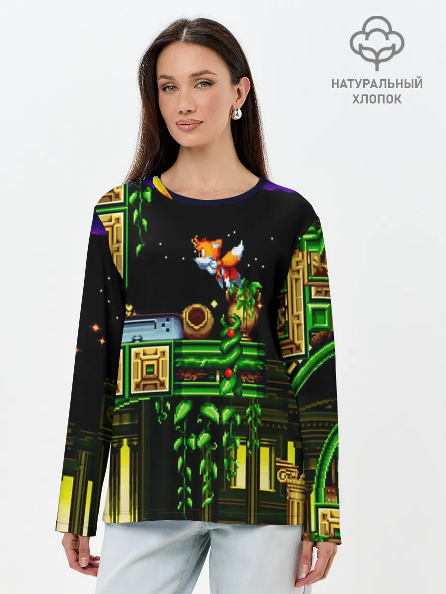 Лонгслив женский. Хлопок / SONIC