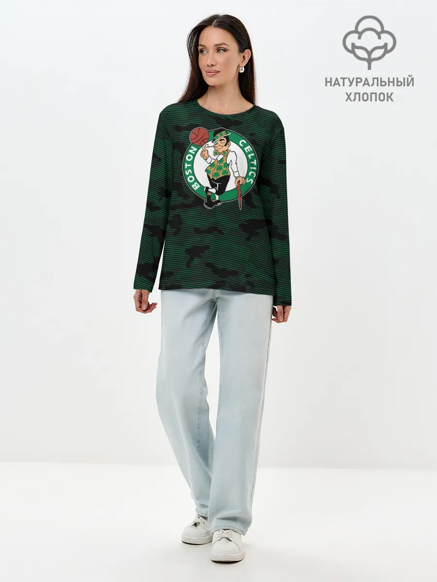Лонгслив женский. Хлопок / Boston Celtics