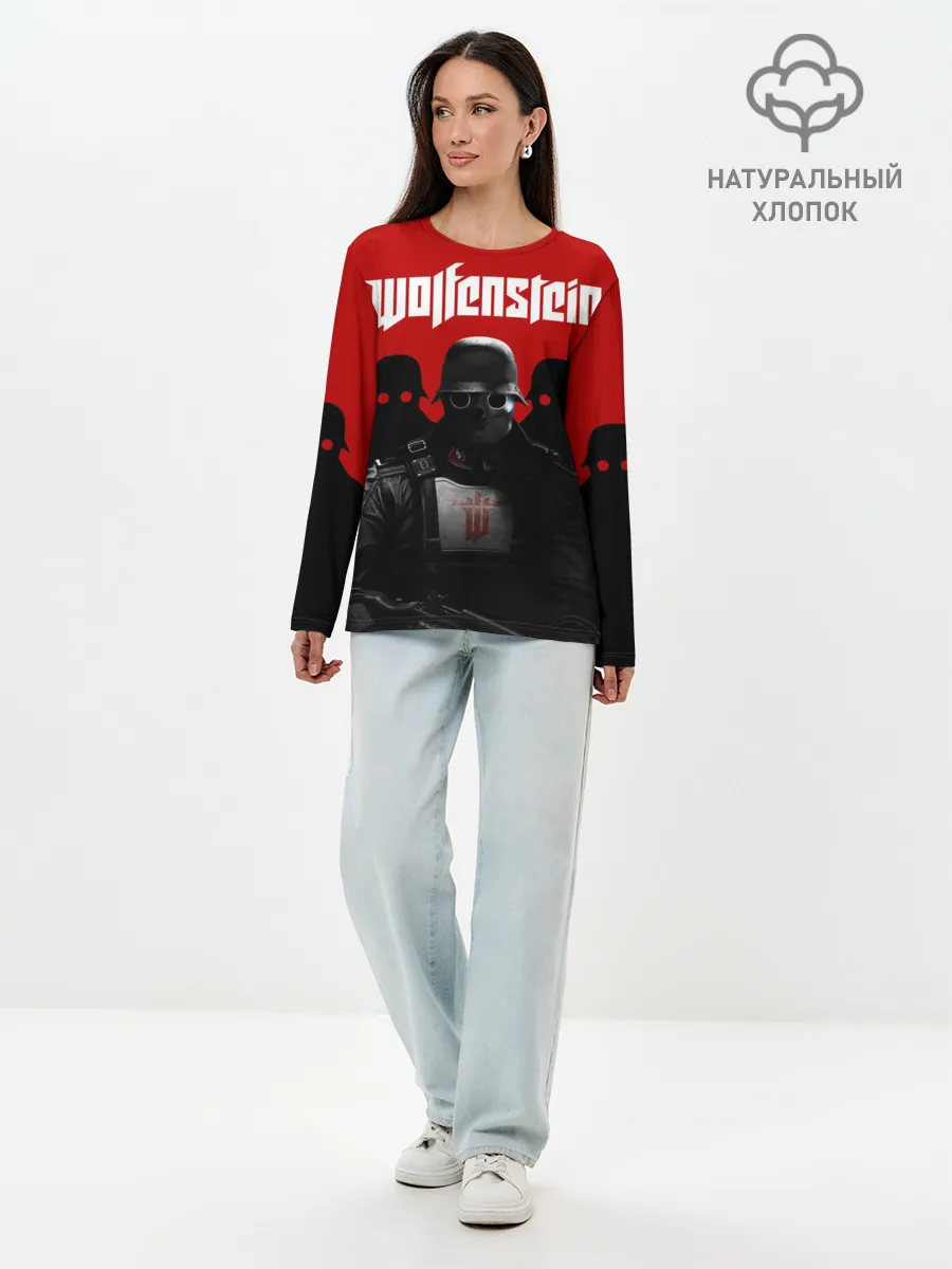 Лонгслив женский. Хлопок / Wolfenstein