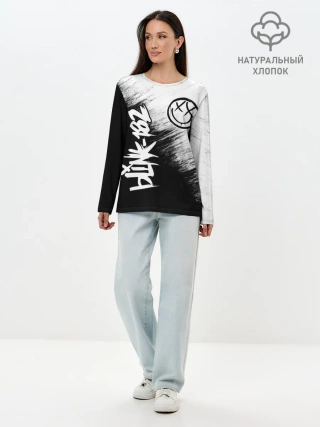 Лонгслив женский. Хлопок / Blink-182