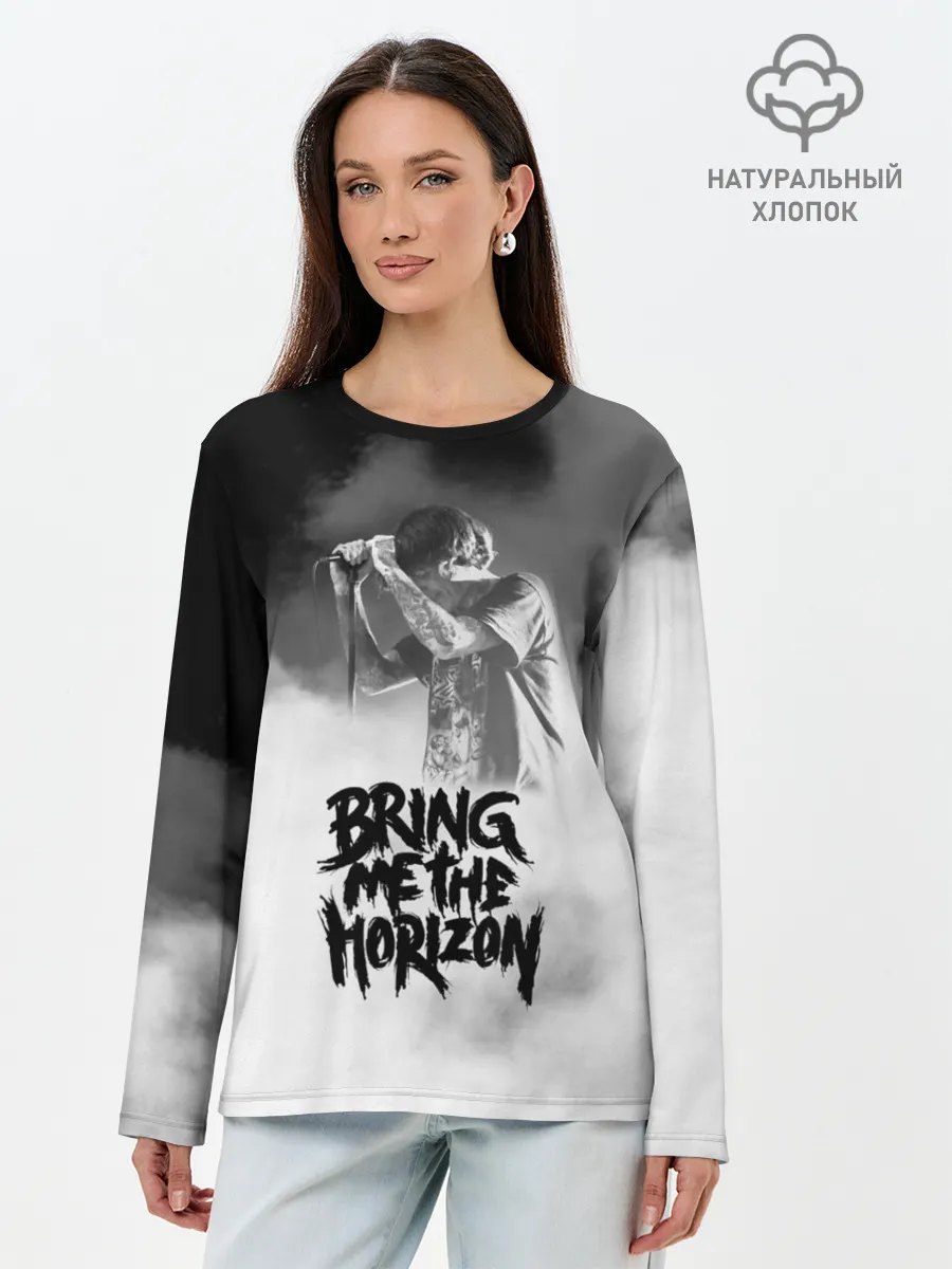 Лонгслив женский. Хлопок / Bring Me the Horizon