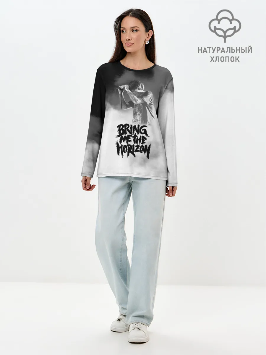 Лонгслив женский. Хлопок / Bring Me the Horizon