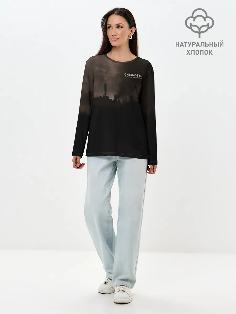 Лонгслив женский. Хлопок / Чернобыль 6