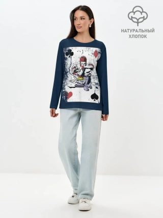 Лонгслив женский. Хлопок / The Joker Card