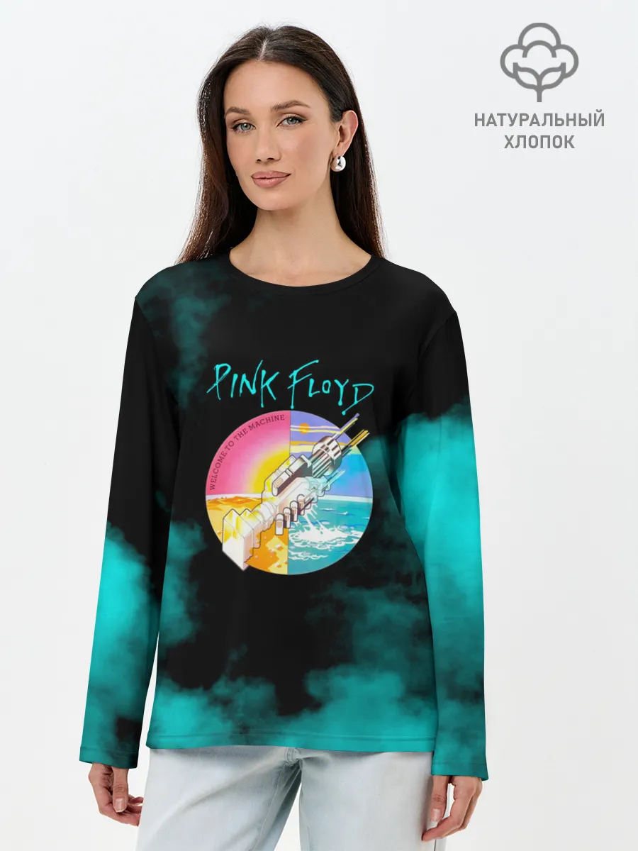Лонгслив женский. Хлопок / Pink Floyd