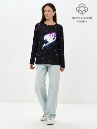 Лонгслив женский. Хлопок / ночной Фейри Тейл
