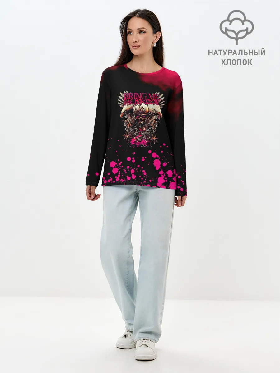 Лонгслив женский. Хлопок / Bring Me the Horizon