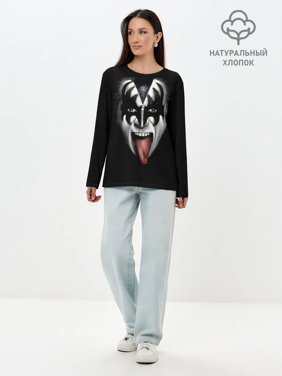Лонгслив женский. Хлопок / Kiss