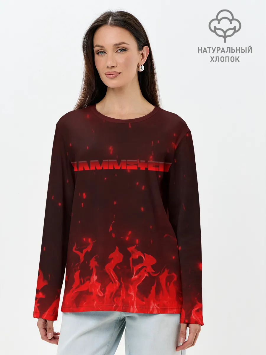 Лонгслив женский. Хлопок / Rammstein