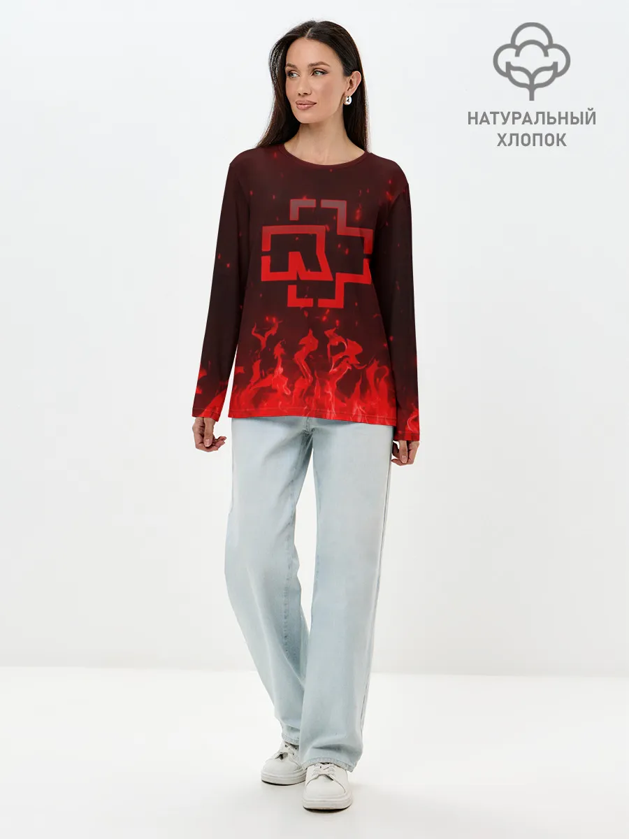 Лонгслив женский. Хлопок / Rammstein