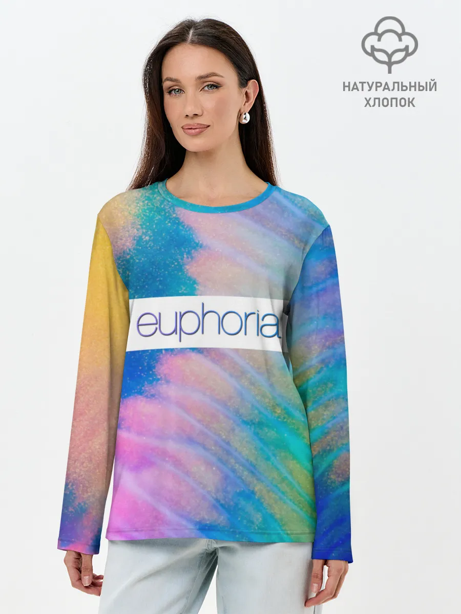 Лонгслив женский. Хлопок / сериал Euphoria