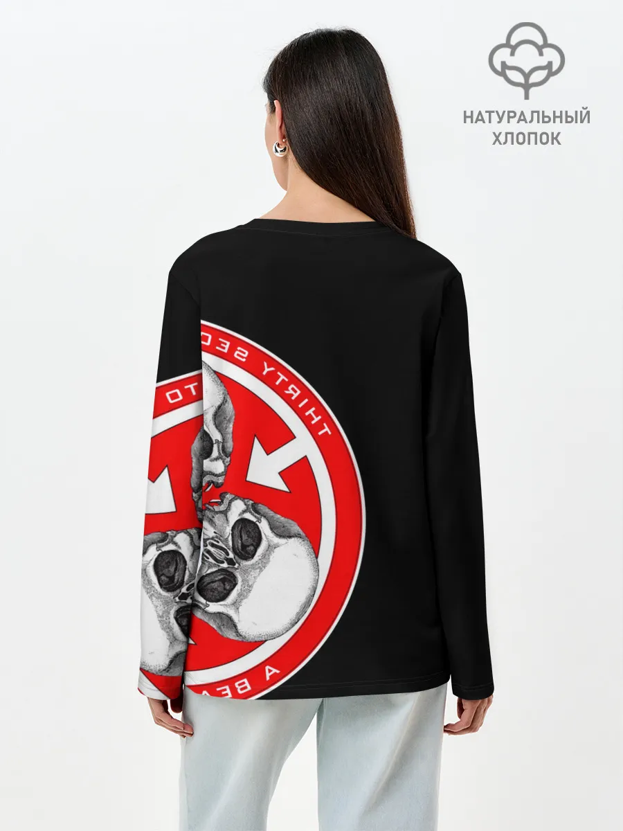 Лонгслив женский. Хлопок / 30 Seconds to Mars
