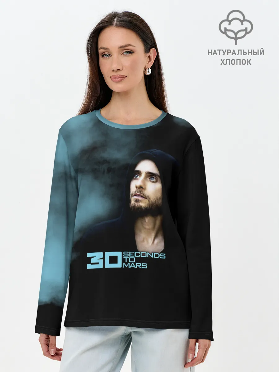 Лонгслив женский. Хлопок / 30 Seconds to Mars