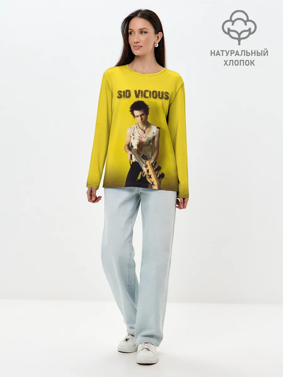 Лонгслив женский. Хлопок / Sid Vicious