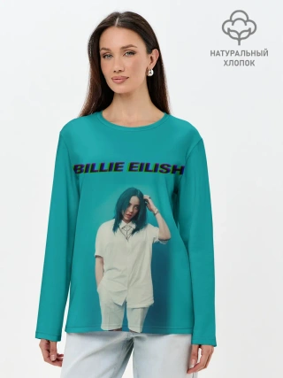 Лонгслив женский. Хлопок / Billie Eilish