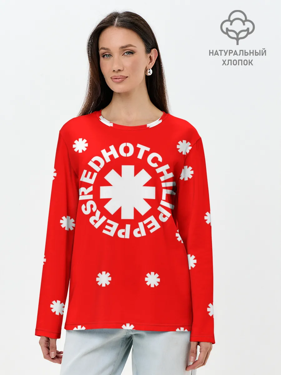 Лонгслив женский. Хлопок / RED HOT CHILI PEPPERS