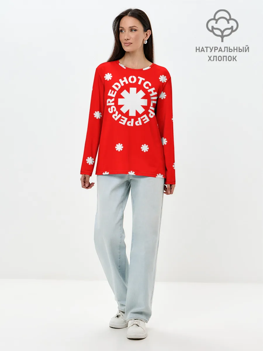 Лонгслив женский. Хлопок / RED HOT CHILI PEPPERS