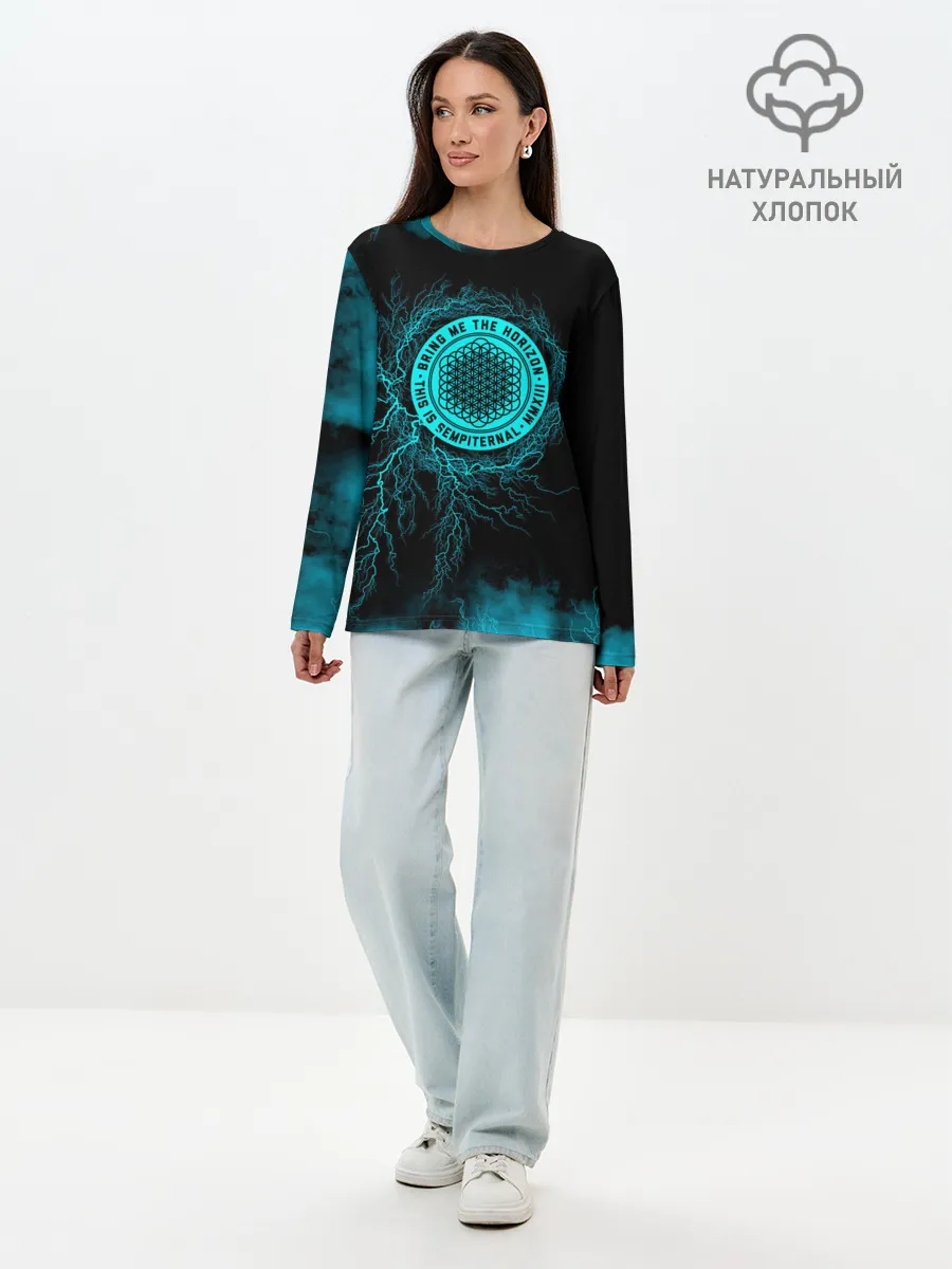 Лонгслив женский. Хлопок / Bring Me the Horizon