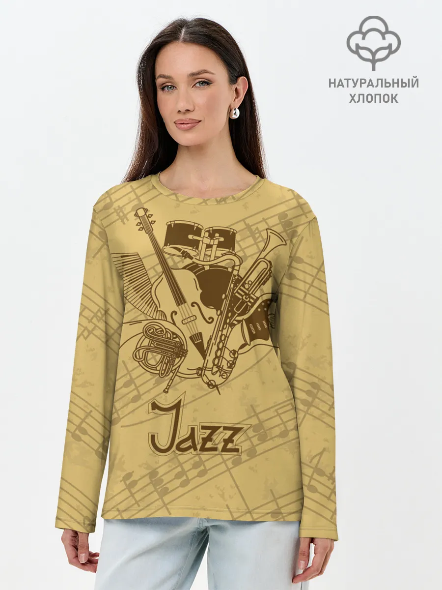Лонгслив женский. Хлопок / Jazz