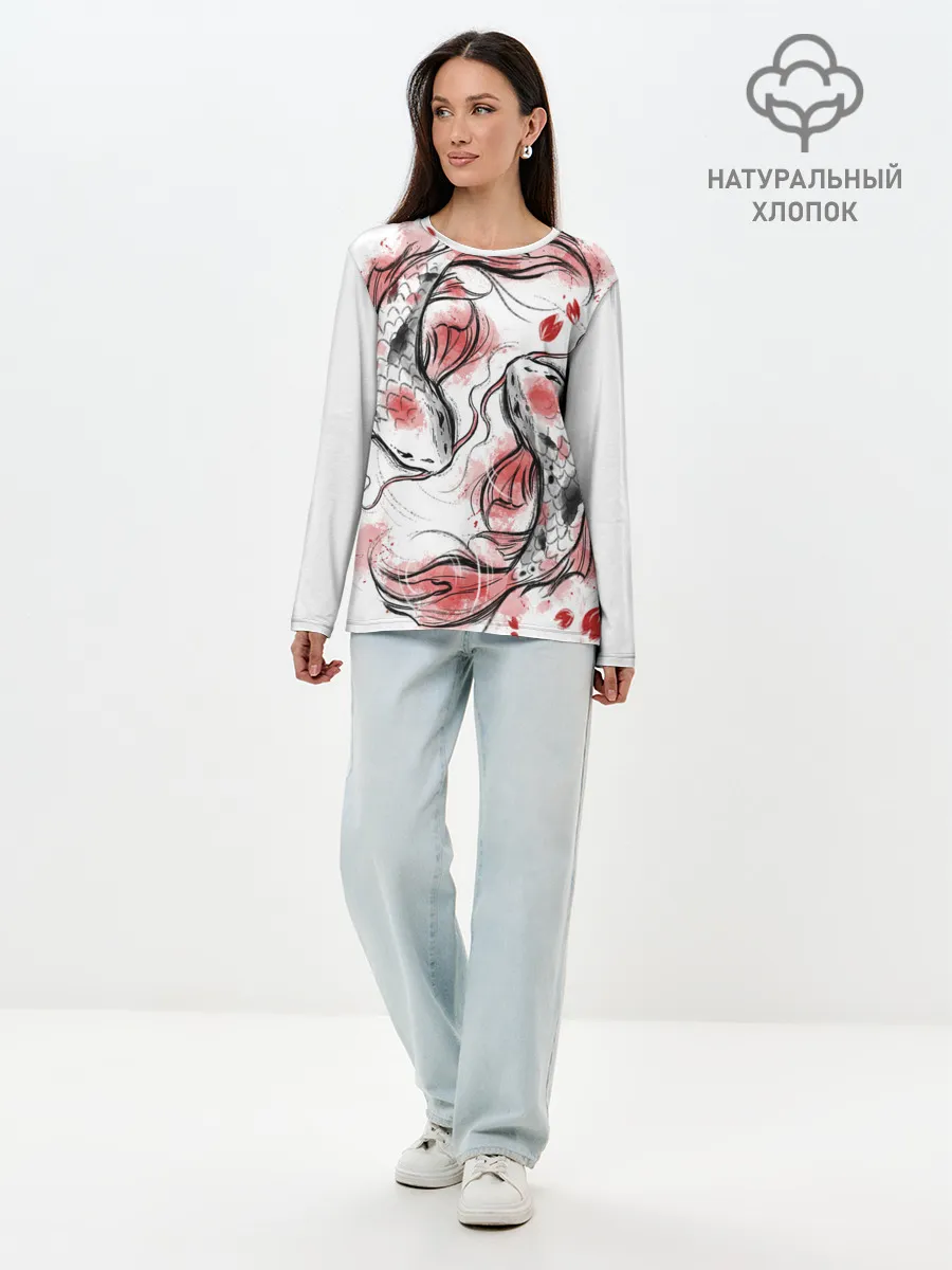 Лонгслив женский. Хлопок / Japan dream