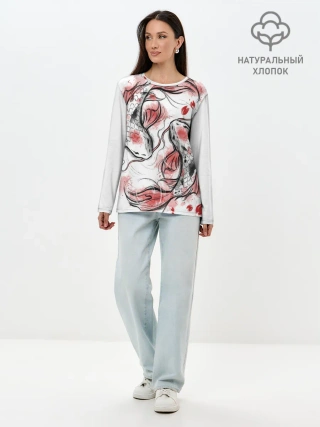 Лонгслив женский. Хлопок / Japan dream