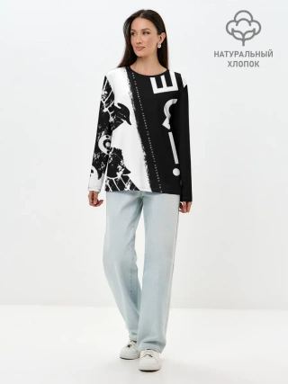 Лонгслив женский. Хлопок / 30 Seconds to Mars