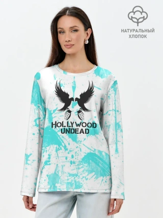 Лонгслив женский. Хлопок / Жемчужина