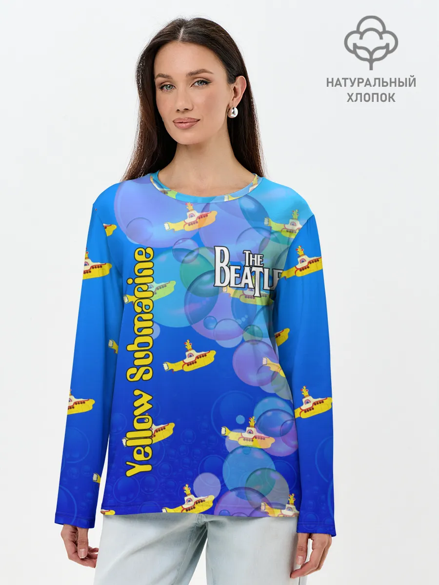Лонгслив женский. Хлопок / The Beatles