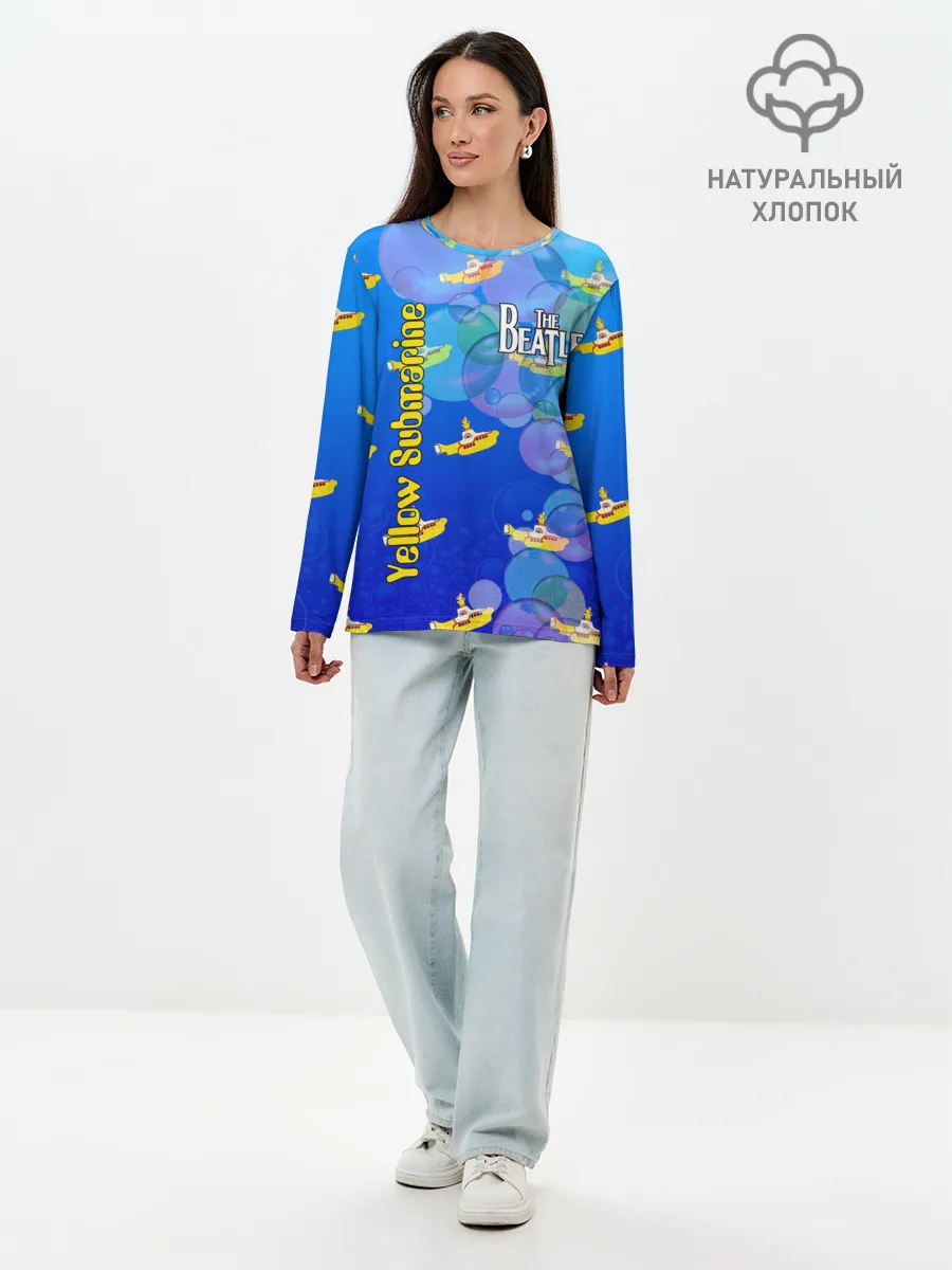 Лонгслив женский. Хлопок / The Beatles