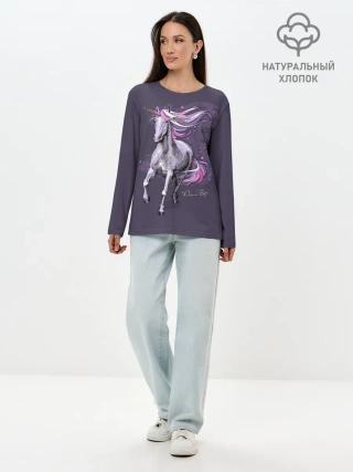 Лонгслив женский. Хлопок / Dream Big