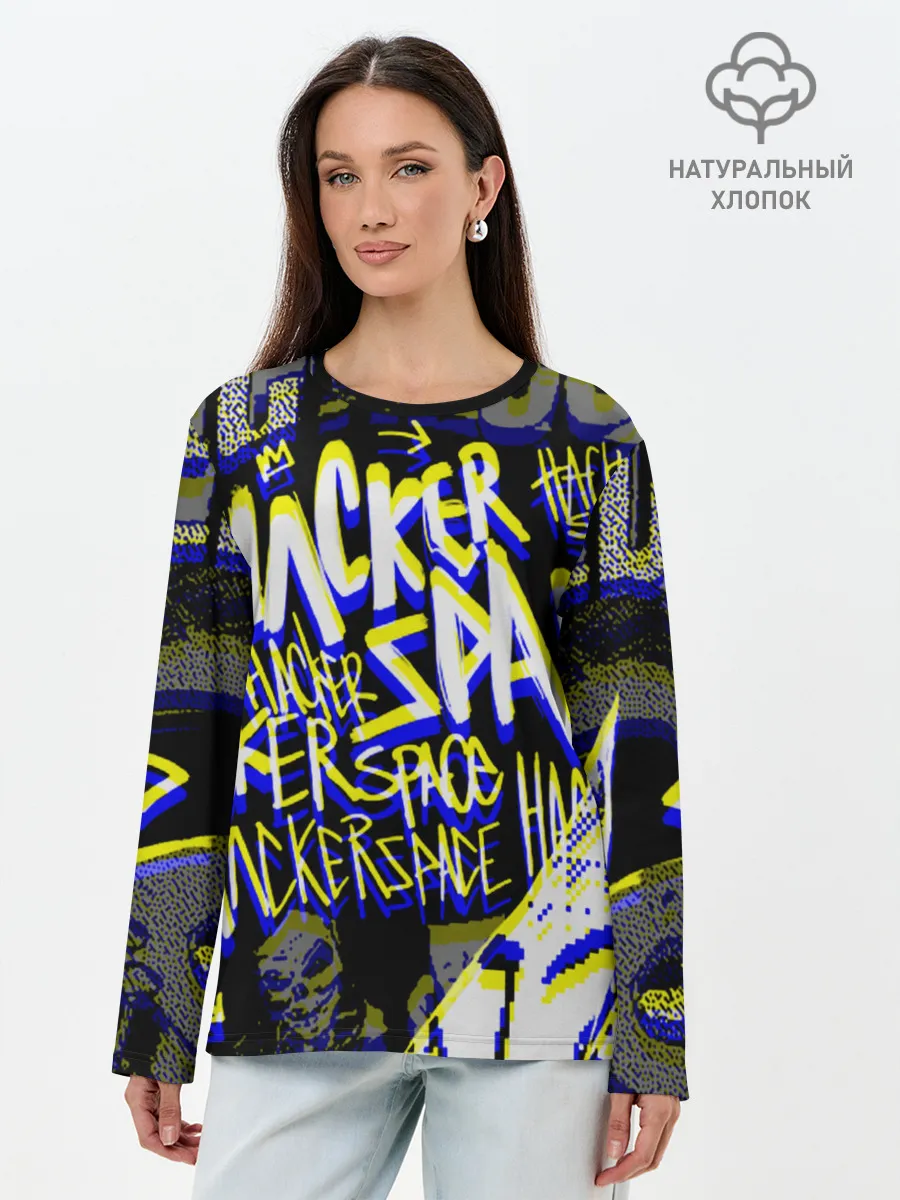 Лонгслив женский. Хлопок / DED SEC